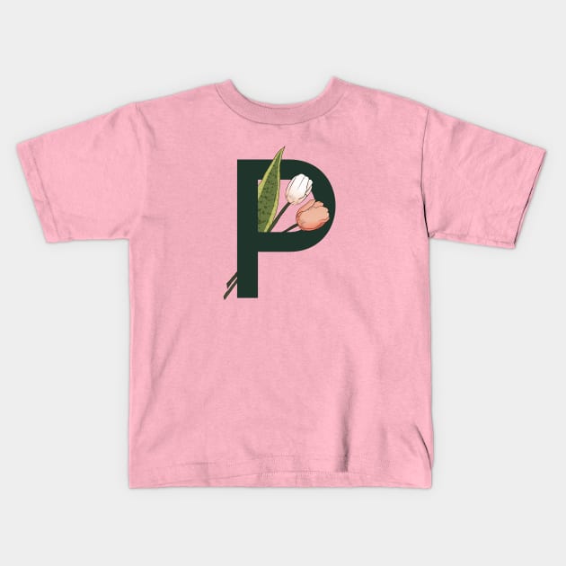 Monogram P Kids T-Shirt by eveline